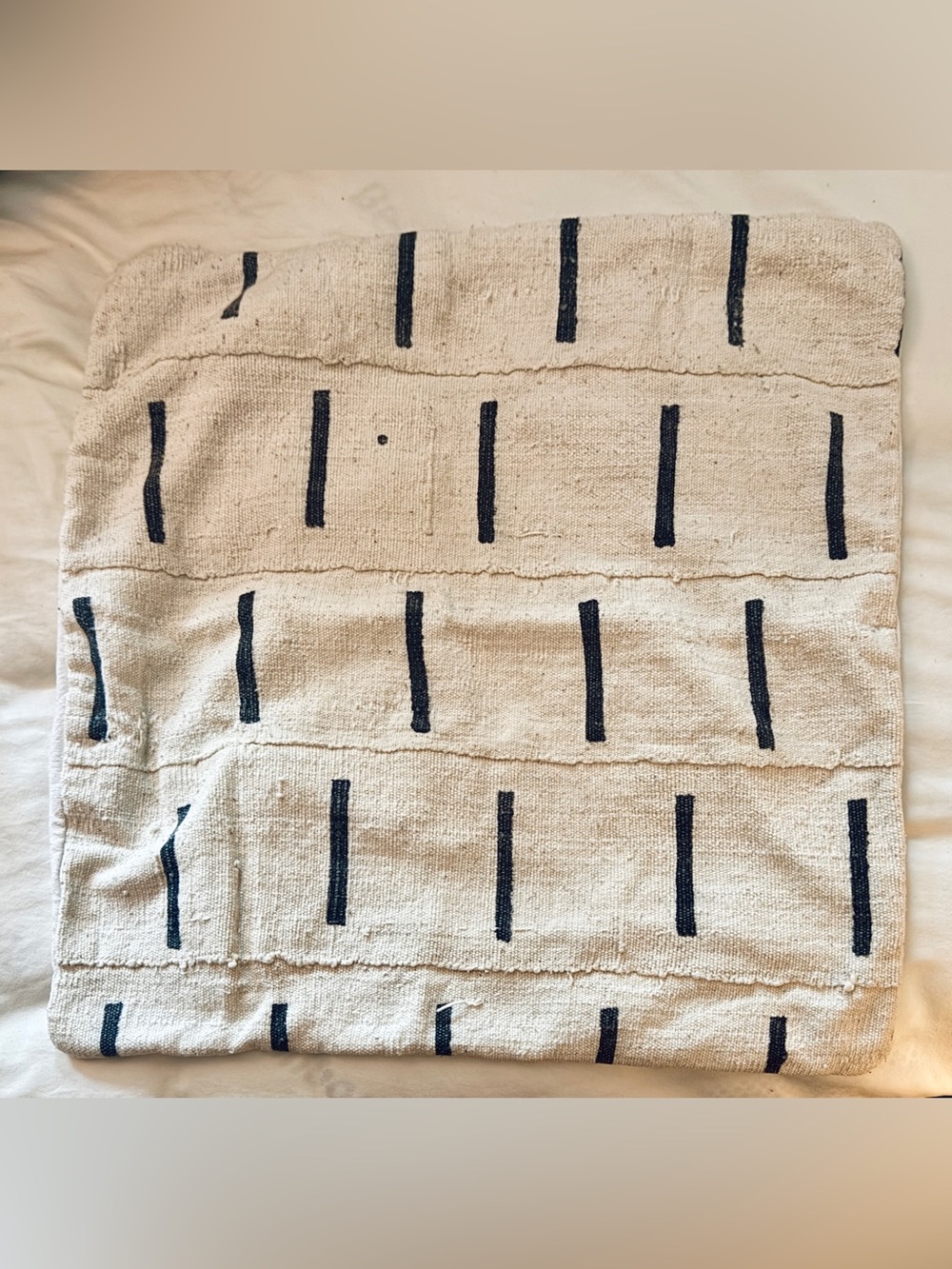 22x22 genuine African mud cloth cushion cover from Morocco